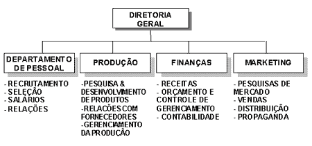 Organização do departamento de Marketing